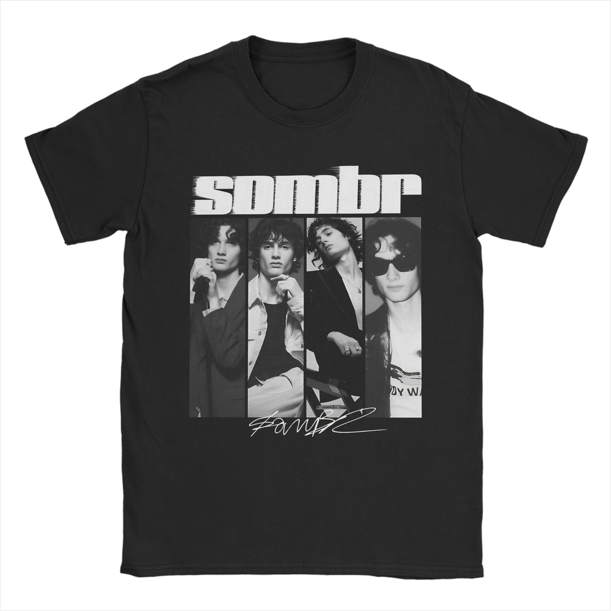 

Sombr Tour 100 Cotton TShirt For Men Summer Y2K Casual TShirts Breathable Fashion Tees Oversized Design Tops S