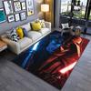 Area Rug, Star Wars Anakin Skywalker Darth Vader Half Face Lightsaber Print, Man Cave Decor, Non-Slip Mat