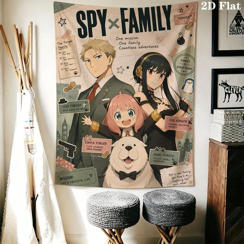 Anime Characters Tapestry Vibrant Wall Decor Tapestry Fashion Print Wallmounted Christmas Gift Background Cloth Soft