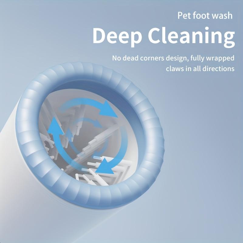 Pet Foot Washing Cup/Electric Dog and Cat Foot Washer/USB-Rechargeable Pet Outdoor Cleaning Supply