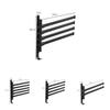 Modern Plastic Adhesive Hook Rack With Rotating Towel Bar For Bathroom And Dorm Use
