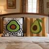 Pattern Avocado Print Cushion Cover 1Pcs Decorative Covers Soft Cushion Case For Sofa Couch Decor 40X40 45X45 Pillowcases