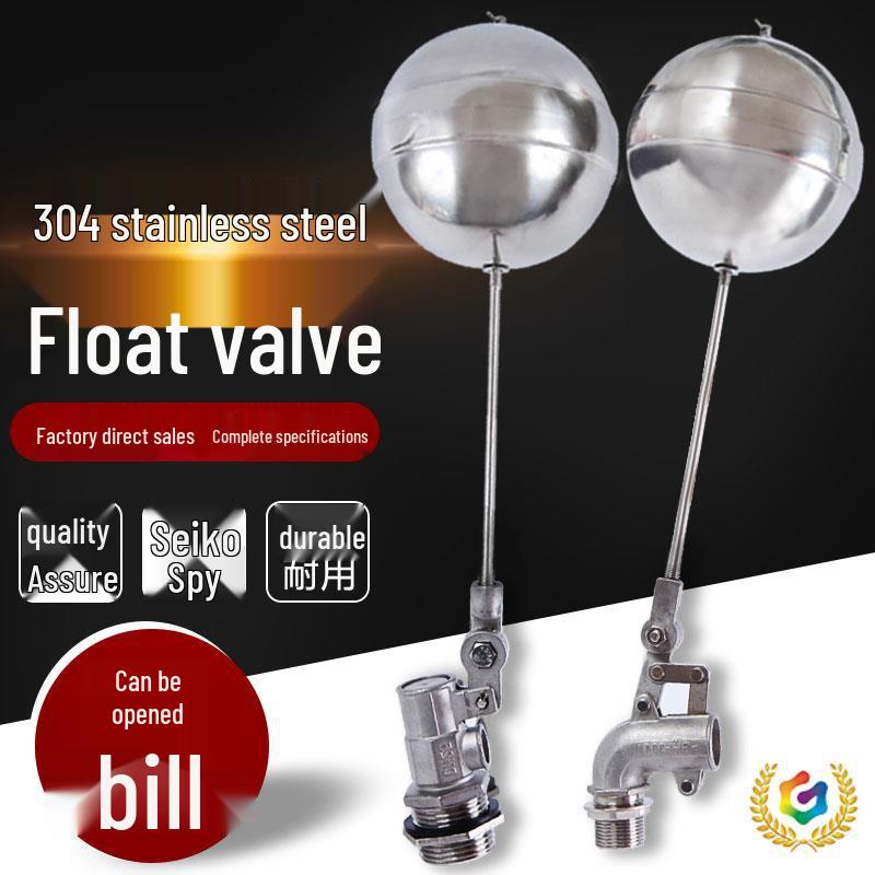 304 Stainless Steel Float Valve Water Level Controller for Tank/Tower, DN50 4-Point Inlet.
