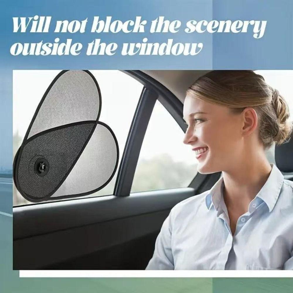 Black Car Window Sun Shade Polyester Windshield UV Protection Shade Car Window Sun Visor