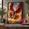 Personalized Ho-Oh Diamond Art Custom Name 5D Diamond Painting Full Drill DIY Craft