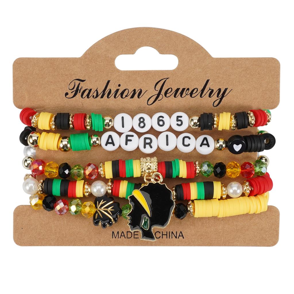 JYL TS Bracelet Bohemian Independence Day  Beads Enhances Pride