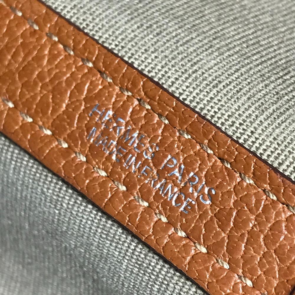 Hermes Gartenparty 36 PM Handtasche Umhängetasche Tragetasche Negonda / Canvas Orange