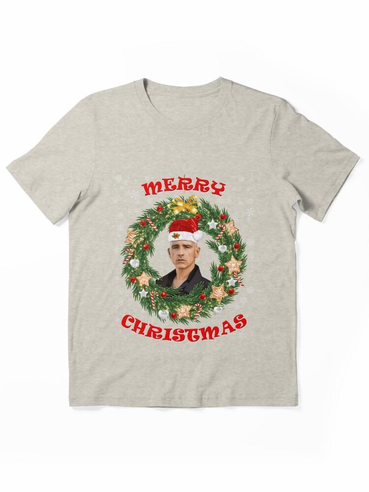 Eros Ramazzotti Merry Xmas Eros Santa Hat and Christmas Wreath Essential Unisex T-Shirt