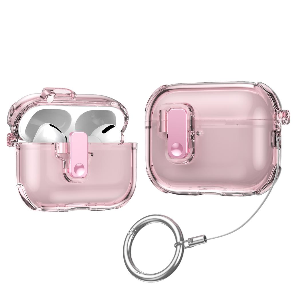 for AirPods Pro 3 Case Cover with Cleaning Kit Secure Lock Clear Case Soft TPU Protective Cover For AirPods Pro 3 with Keychain