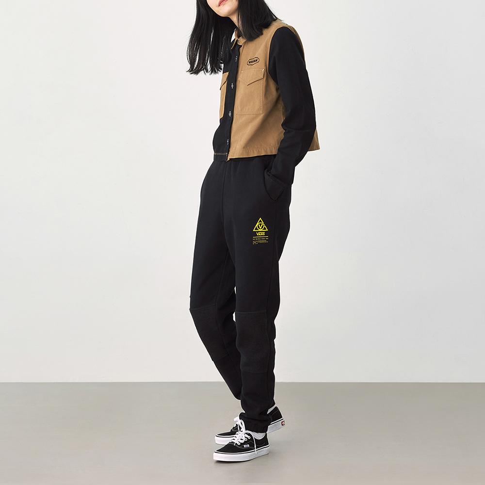 Vans Japanese Style Color Block Long Sleeve Shirt Women shirts Brown VN0A4SA4RQJ