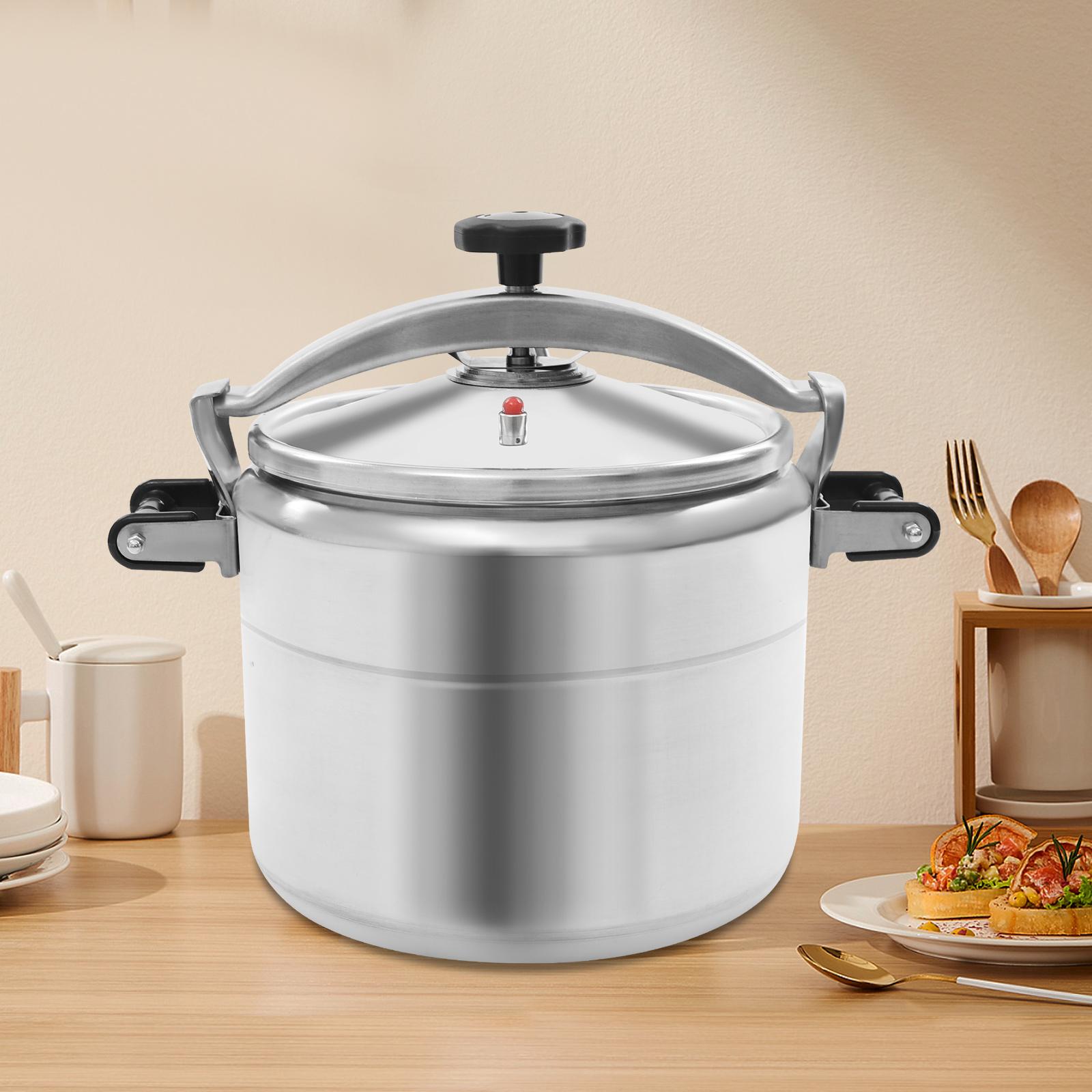 

30L Aluminum Cooking Pressure Canner,Silver Pressure Cooker Free Standing 34*31cm Assembly Required for Outdoors,Home,Hotels серебряный