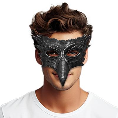 Halloween Crow Mask Eagle Bird Half Face Masquerade Mask Animal Raven Cosplay Costume Props Adult Women Men