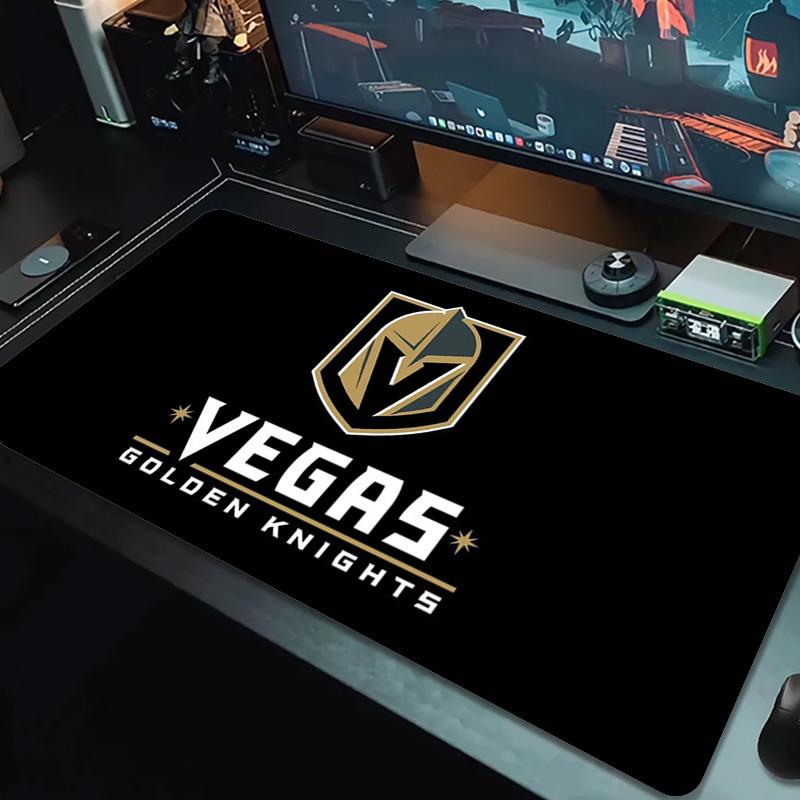 Vegas Golden Knights Logo Color Mouse Pad Large Gaming Table Cushion Non-slip Laptop Tablet Big Mousepad XXL Mat Mini PC Playmat With Lock edge