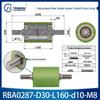 Polyurethane Coated Idler Wheel with Double Head Toothed Belt and Threaded Shaft for Non-Powered Conveyor Systems.