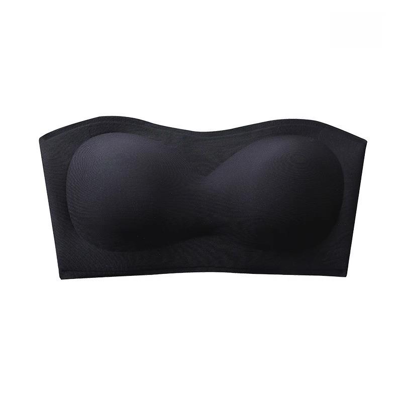 

Суперстабильный бесшовный бюстгальтер-бандо без бретелей с противоскользящей лентой для женщин - издание 2025 года XL (Fits 38/85AB 36C) чёрный