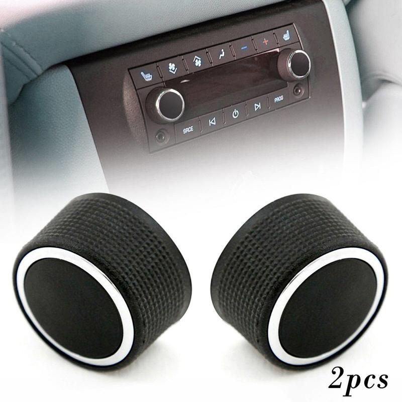 Brand New Car Truck Knob Button For Radio 22912547 2pcs ABS Plastic Car Controls Parts Control Knob Rear Audio