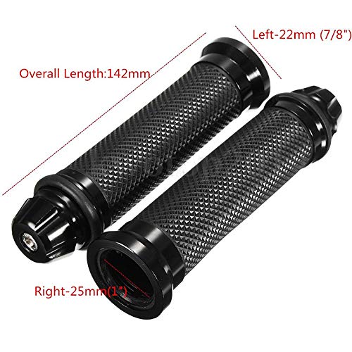 Karun Great feel!Universal Rubber Porous Engraving Motorcycle Handle Grip for