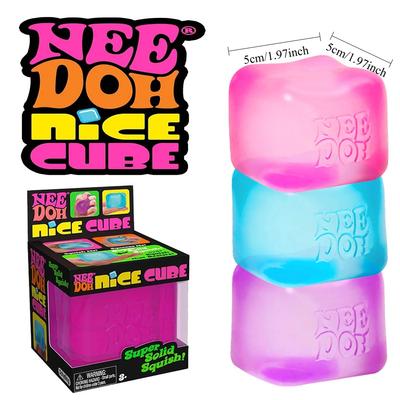 Hot New Schylling Needoh Nice Cube Sensory Squeeze Toy With Super Solid Squish Stress Relief Anxiety Sensory Tool