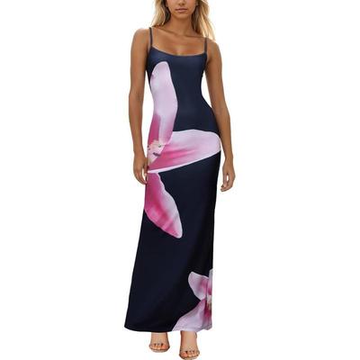 European & American Style Sexy Printed Spaghetti Strap Dress - Spring/Summer Hot Sale