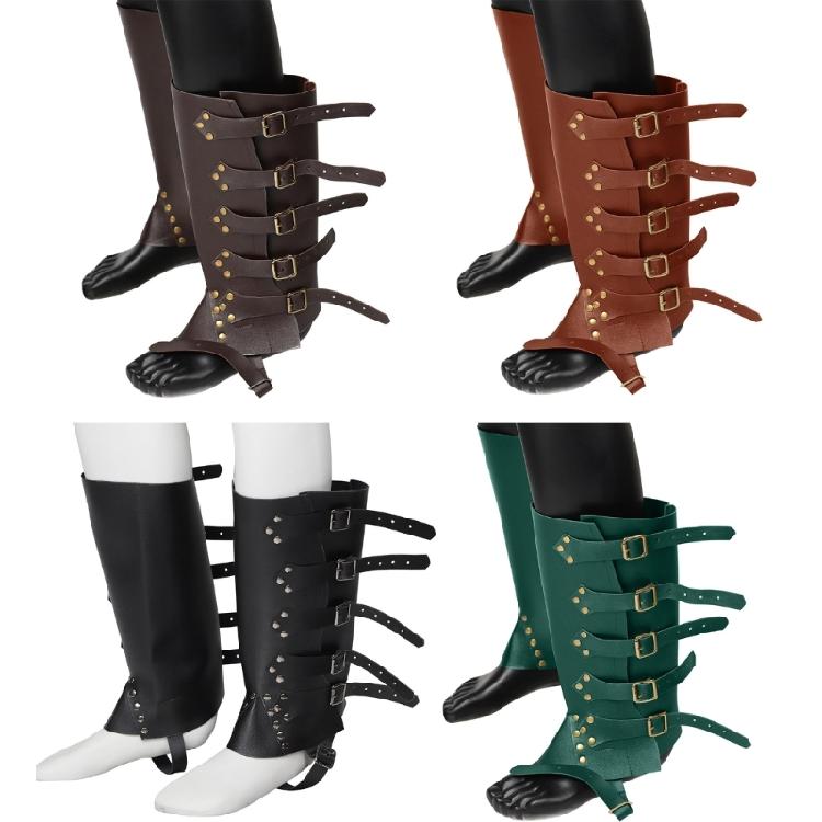 Copristivali da Pirata Medievali Rinascimentali Steampunk con Borchie