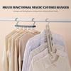 Retractable Plastic Magic Clothes Rack Horizontal And Vertical Uses For Household