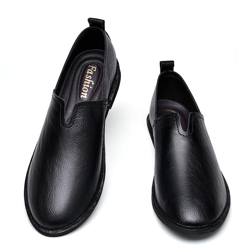 Luxury Brand Male Comfortable Walking Shoe Genuine Leather Loafers Men Lightweight Men Casual Shoes All-match Walking Shoes Men