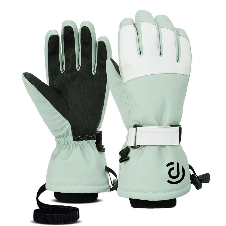 Ski Gloves Men's Winter Warm Touch Screen Cycling Sports Outdoor Windproof Thickened Fleece Waterproof Gloves