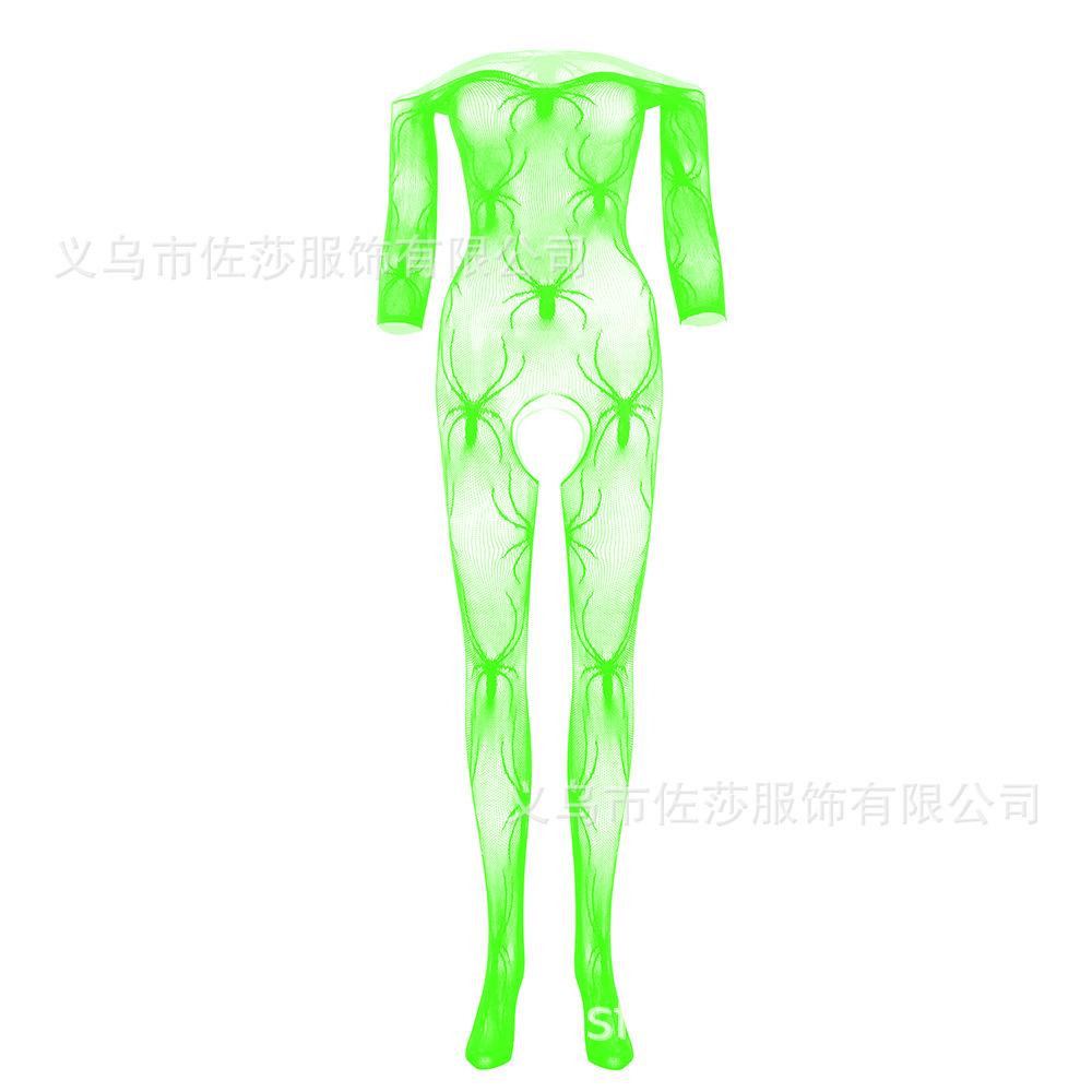 Sex Underwear Women's New Spider Web Sex Milk Sexy Hollow Jacquard One-piece Mesh 1