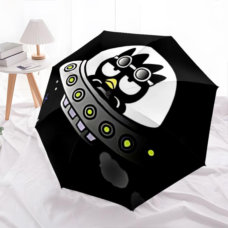 

1pc Penguin Spaceship Automatic Opening Folding Umbrella - Portable 3-Fold Design with Iron Frame for Outdoor Use, Perfect Gift for Fans, Travelers, E