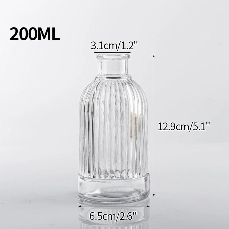 Glass Vase Decorative Flower Bottle Transparent Flower Vase Mushroom Bud Vase Home Decor Table Ornaments Mother'S Day Gifts