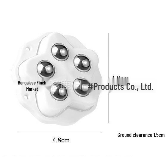 Silent Adhesive Caster: Three-Ball & Five-Ball Roller Wheel for Mobile Furniture