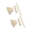 12PCS Plastic Acoustic Guitar Pegs White Color Folk Guitar Saddle  For Acoustic Guitar