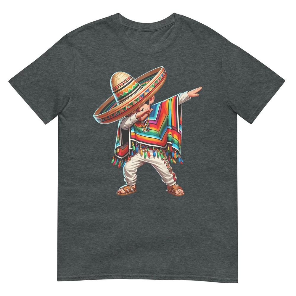 Mexican Boy Dabbing Poncho Cinco De Mayo TShirt