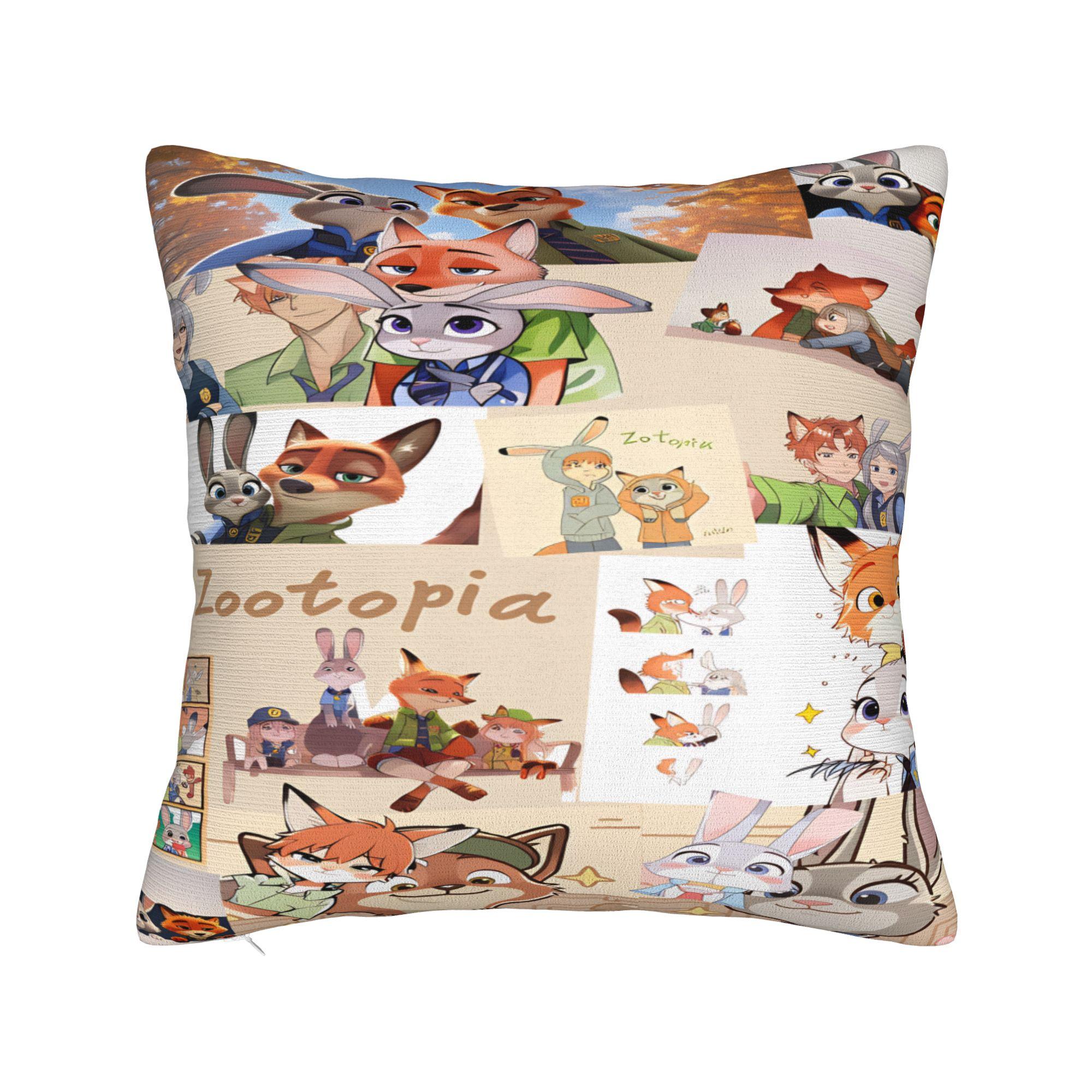 Наволочка Зверополис Мягкая Наволочка Для Дивана Спальни Домашний Декор Модные Наволочки 30cmx30cm