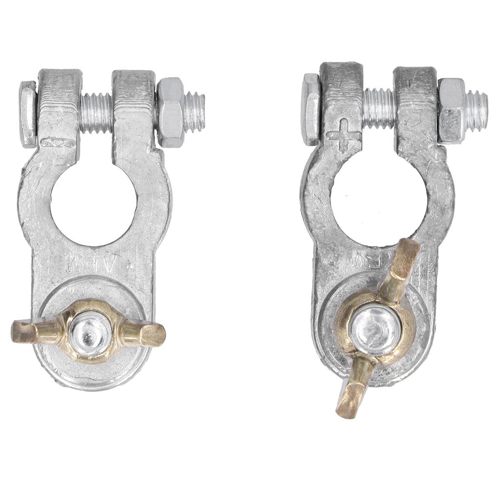 2pcs Battery Terminal Clamps Quick Release Connectors Anti Corrosion Universal Accessory for Car