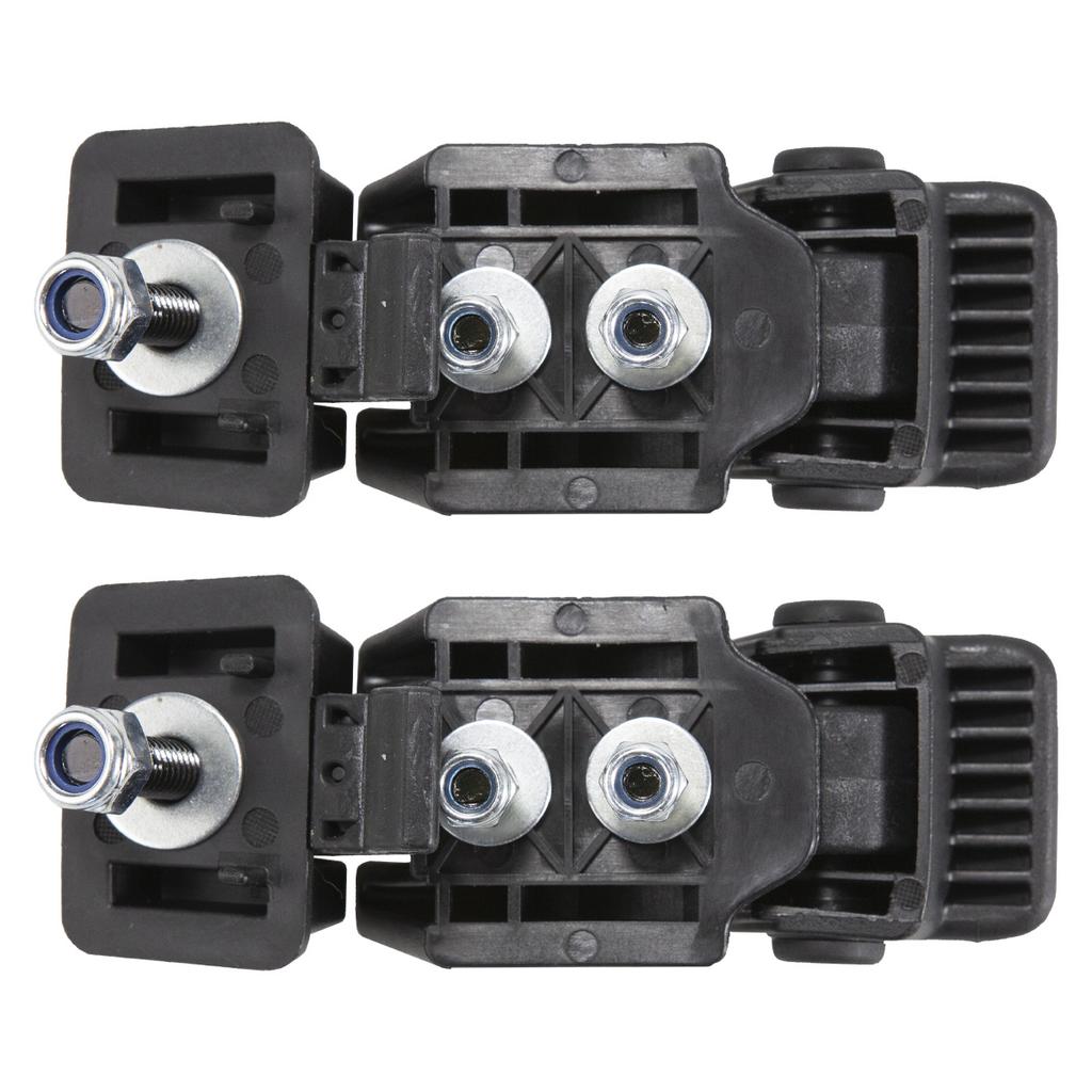 2Pc Black Engine Hood Latch Catch Bracket for Jeep Wrangler JK 2007-2018 X55395653AF
