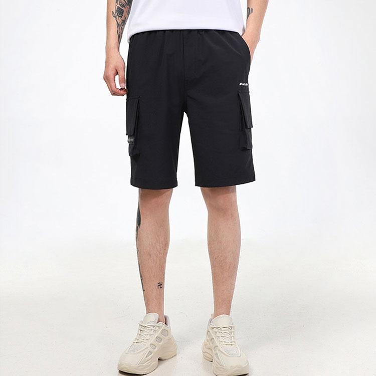 New Balance Cargo Shorts Asia Sizing 'Black' Men's AMS12368-BK