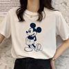Retro Disney Cartoon Womens Tshirt Mickey Mouse Harajuku Cotton Tshirt Fashion Womens Shirt Summer Top Short Sleeve Shirt