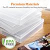 Plastic Photo Storage Box Clear Cards Keeper Office Supplies Craft Storage Case  Sheet