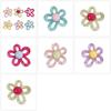 Colorful Hollow Flower Resin Crafts Cute Five-Petaled Flower Accessories Cute Hairpin Phone Cases Jewerly Decor Keychain