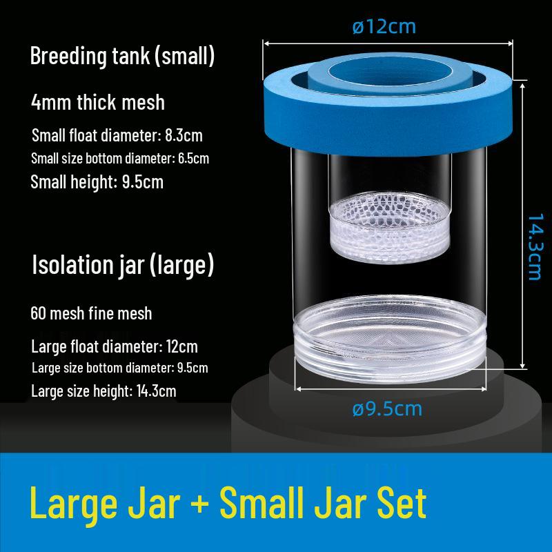 Guppy Breeding Box: Fish Isolation & Hatching Tank for Small Fish Fry & Mother Fish