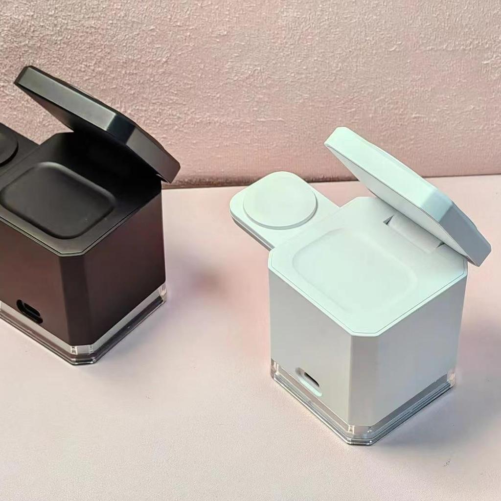 Foldable 4-in-1 Magnetic Wireless Charger for Phone, Watch, Earphones, and Stand