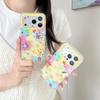 Nischen karierte Farbblock 3D-Blumenhülle für iPhone 17/16 Pro Max/15/14