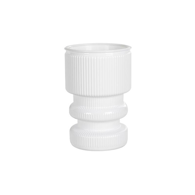 1PC Double-layer Solid Color Soil Cultivation Flowerpot Decorative Potted Pot Desktop Ornaments 3 Colors