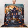 Fleece Wearable Blanket With Sleeves Cozy Hooded Throw Adults Winter Loungewear Halloween Costume Accessory