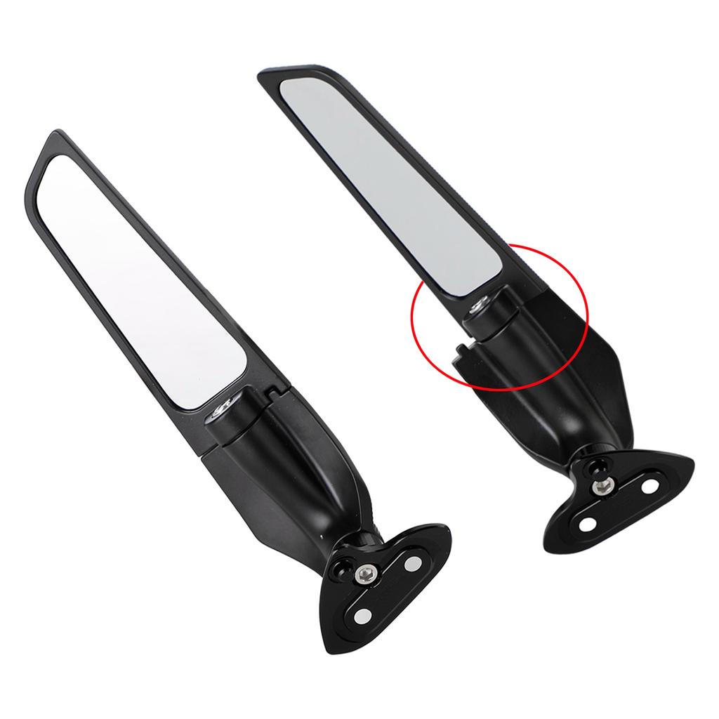 Adjustable Wing Fin Rearview Mirrors For Yamaha YZF R1 R1M 2015 - 2019