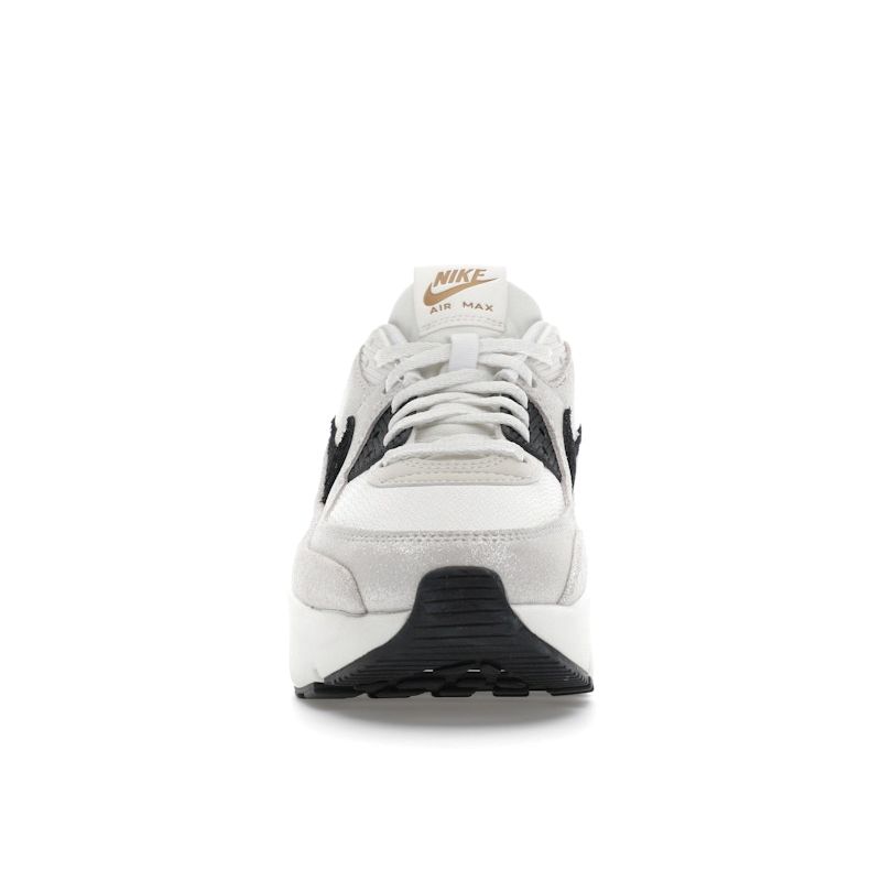 Nike  Air Max 90 LV8 White Metallic Gold Black Women Sneakers Team-Red HQ3497-100