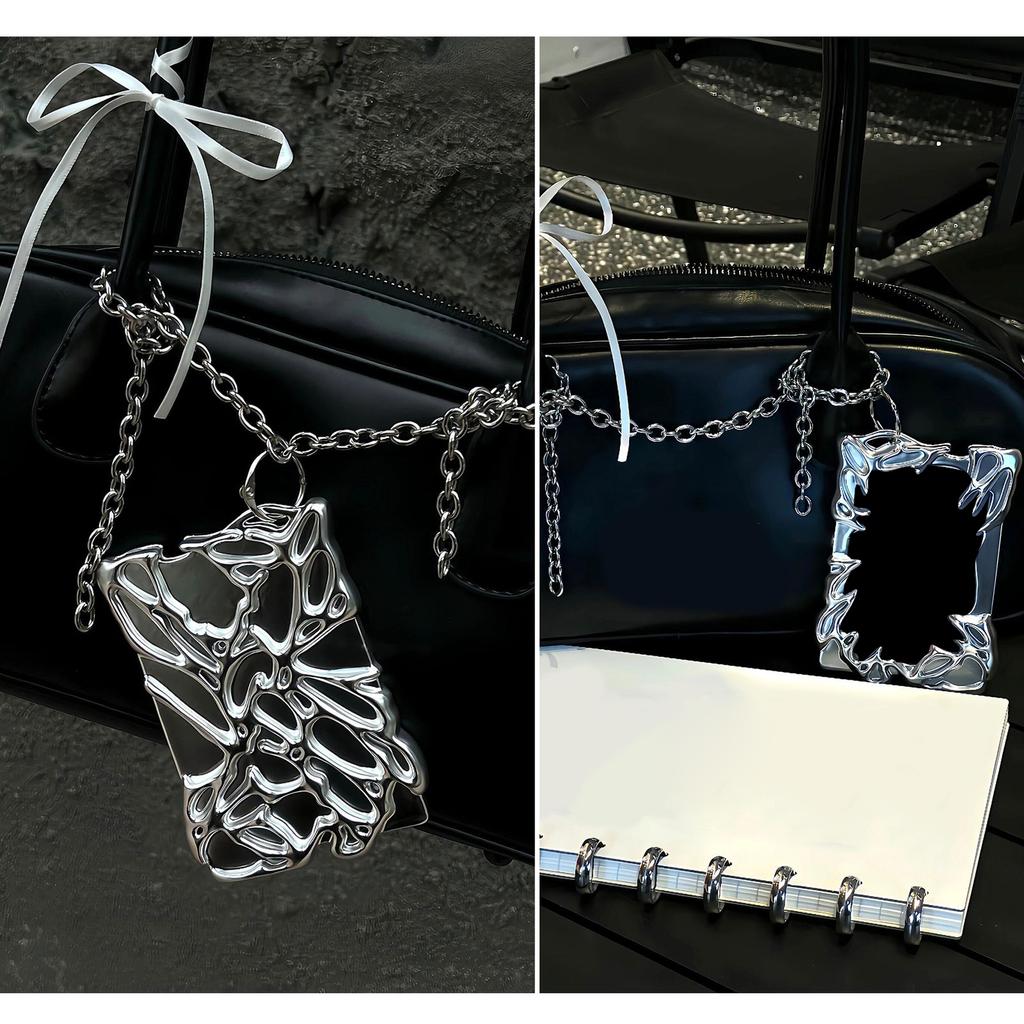 Electroplating Acrylic Photocard Holders Idol Card Protectors 3Inch Waterproof Photocard Binder