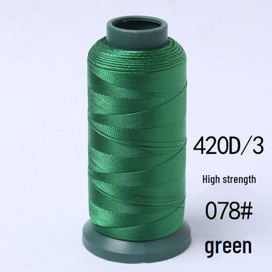 High-Strength Colored 420D Leather & Nylon Thread - Mercerized, Thick, Smooth, 3-Ply Canvas Sewing Thread - Free Shipping