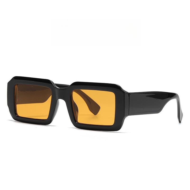 Small Square Full Frame Sunglasses UV400 PC Frame & Lens Light Blocking